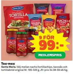 Coop Forum Santa Maria tex-mex erbjuda