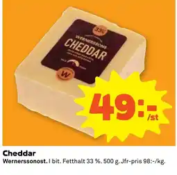 Coop Forum Wernerssonost Cheddar erbjuda