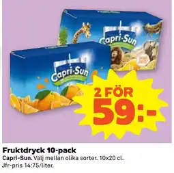 Coop Forum Capri-Sun fruktdryck erbjuda