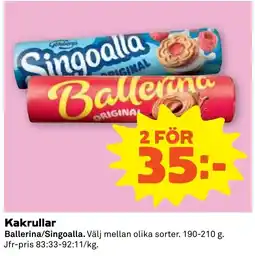 Coop Forum Ballerina/Singoalla erbjuda