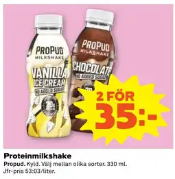 Coop Forum Propud proteinmilkshake erbjuda