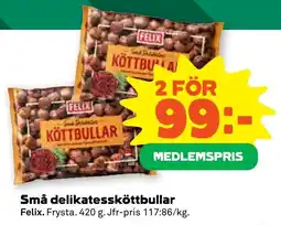 Coop Forum Felix små delikatessköttbullar erbjuda