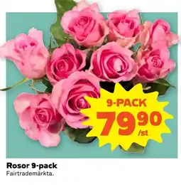 Coop Forum Rosor 9-pack erbjuda
