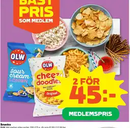 Coop Forum Olw snacks erbjuda