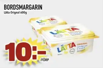 Lätta bordsmargarin