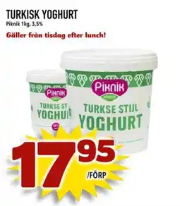 Din Mat Piknik turkse stil yoghurt erbjuda