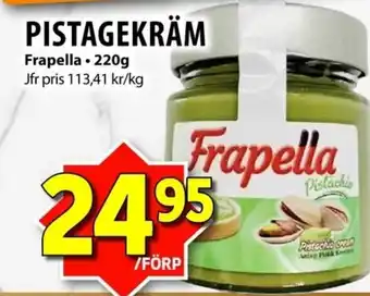 Matvärlden Tensta Frapella pistagekräm erbjuda
