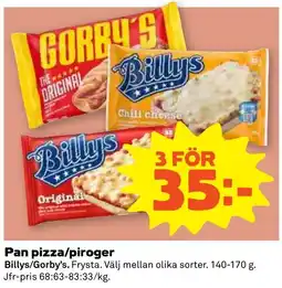 Coop Forum Billys pan pizza/piroger erbjuda