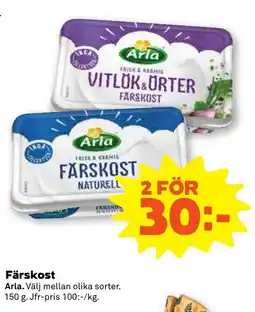 Coop Forum Arla färskost erbjuda