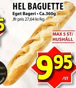 Matvärlden Tensta Hel baguette erbjuda