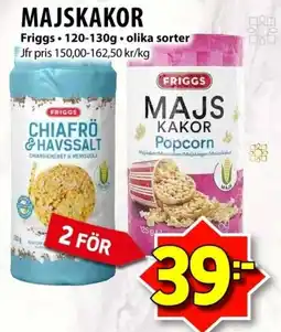 Matvärlden Tensta Friggs majskakor erbjuda