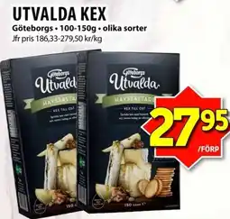Matvärlden Tensta Göteborgs utvalda havssaltade kex till ost erbjuda
