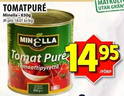 Matvärlden Tensta Minella tomat pure erbjuda
