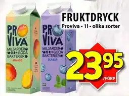 Matvärlden Tensta Proviva fruktdryck erbjuda