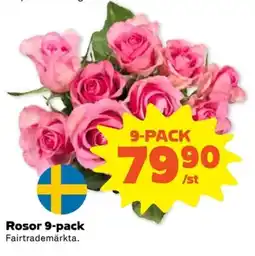 Coop Rosor 9-pack erbjuda