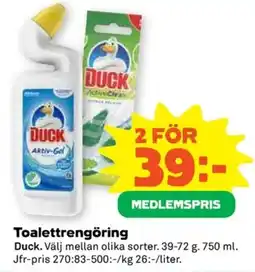 Coop Duck toalettrensör erbjuda