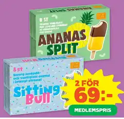 Coop Triumf Glass Ananas Split Sitting Bull erbjuda