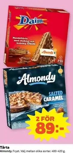 Coop Almondy tårta erbjuda