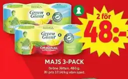 ICA Maxi Green Giant MAJS 3-PACK erbjuda