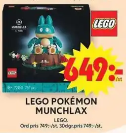 ICA Maxi lego pokemon munchlax erbjuda