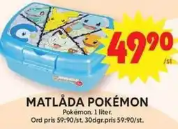 ICA Maxi Matlåda Pokémon erbjuda