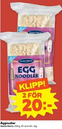 Coop Santa Maria äggnudlar erbjuda