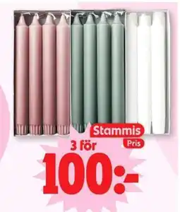 ICA Maxi Stammis stearinljus erbjuda