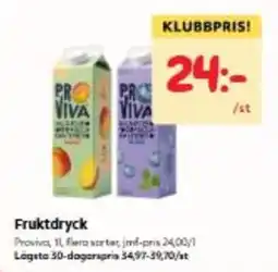 Hemköp Proviva fruktdryck erbjuda