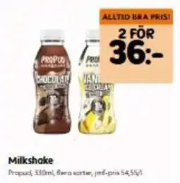 Hemköp Milkshake erbjuda