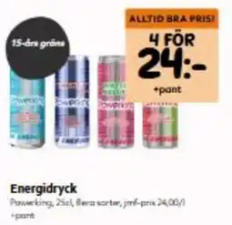 Hemköp Powerking energidryck erbjuda