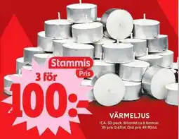 ICA Maxi ICA Värmeljus erbjuda
