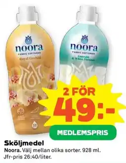 Coop Noora sköljmedel erbjuda