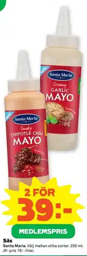 Coop Santa Maria mayo erbjuda