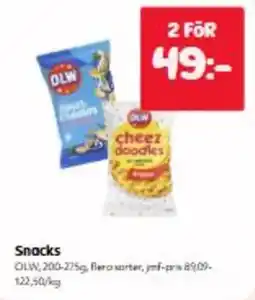 Hemköp Olw snacks erbjuda