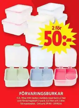ICA Maxi ICA Förvaringsburkar erbjuda