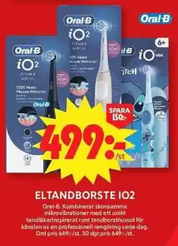 ICA Maxi Oral-B el tandborste io2 erbjuda