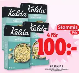 ICA Maxi Kelda pastasås fyra ostar erbjuda