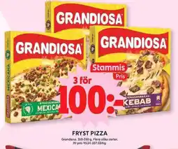 ICA Maxi Grandiosa pizza erbjuda