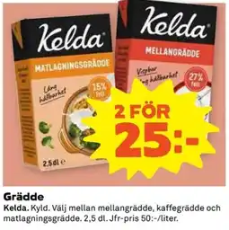 Coop Kelda grädde erbjuda