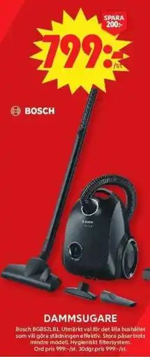 ICA Maxi Bosch dammsugare erbjuda