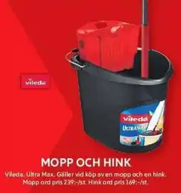 ICA Maxi Vileda mopp och hink erbjuda