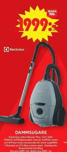 ICA Maxi Electrolux dammsugare erbjuda