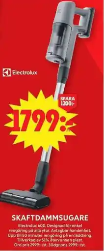 ICA Maxi Electrolux skaftdammsugare erbjuda