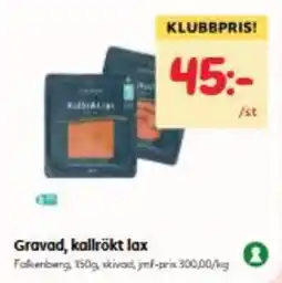 Hemköp Gravad, kallrökt lax erbjuda