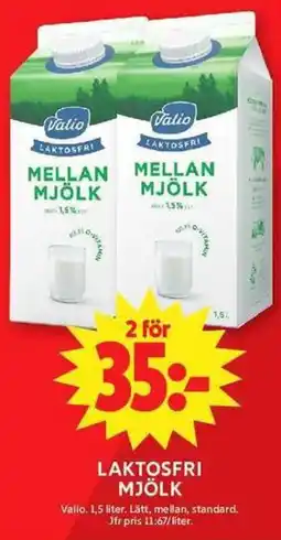ICA Maxi Valio laktosfri mjölk erbjuda
