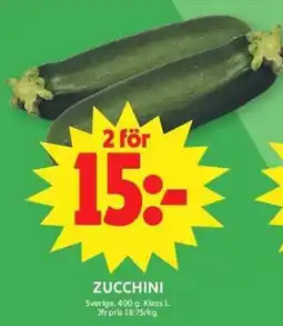 ICA Maxi Zucchini erbjuda