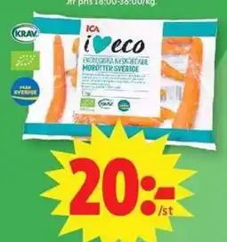 ICA Maxi I eco morotter erbjuda
