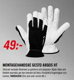 Tools Gesto montagehandske argos ht erbjuda