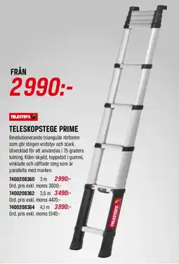 Tools Telesteps Teleskopstege prime erbjuda