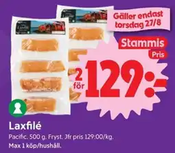 ICA Nära Laxfilé erbjuda